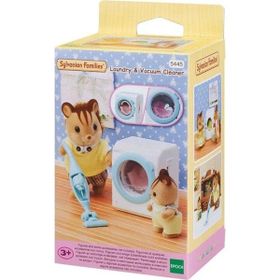 Sylvanian Families ESF5445 Çamaşır Makinesi ve Elektrikli Süpürgeli Aksiyon Figürleri