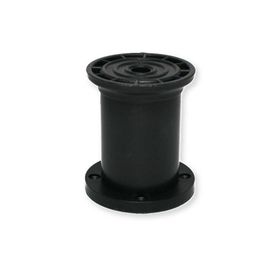 Sym 8 cm Jumbo Siyah Yuvarlak Tabla Plastik Ayak