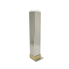 Sym Alüminyum Kare 40X40 25 cm Inox Ayak