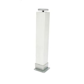Sym Alüminyum Kare 40x40 25 cm Mat Krom Ayak