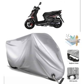 Sym Crox 125 Siyah Arka Çanta Uyumsuz Ultra Kalın Su Geçirmez Motor Brandası