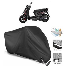 Sym Crox 125 Siyah Arka Çanta Uyumsuz Ultra Kalın Su Geçirmez Motor Brandası