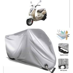 Sym Mio 100 Siyah Arka Çanta Uyumsuz Ultra Kalın Su Geçirmez Motor Brandası