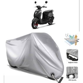 Sym Mio 50 Siyah Arka Çanta Uyumsuz Ultra Kalın Su Geçirmez Motor Brandası