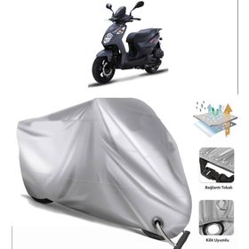 Sym Orbit II 125 Siyah Arka Çanta Uyumsuz Ultra Kalın Su Geçirmez Motor Brandası