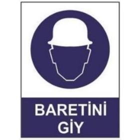 Sym STW011 Baretini Giy Uyarı Levhası