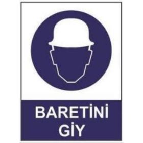 Sym STW011 Baretini Giy Uyarı Levhası