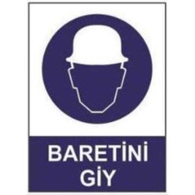 Sym STW011 Baretini Giy Uyarı Levhası