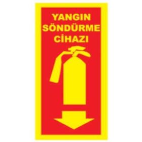 Sym STW036 Yangın Söndürme Cihazı Uyarı Levhası