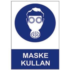 Sym STW057 Maske Kullan Uyarı Levhası