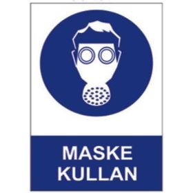 Sym STW057 Maske Kullan Uyarı Levhası