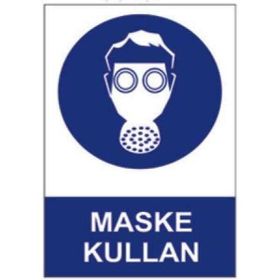 Sym STW057 Maske Kullan Uyarı Levhası