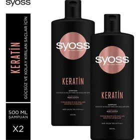 Syoss 2x500 ml Keratin Mükemmelliği Şampuan