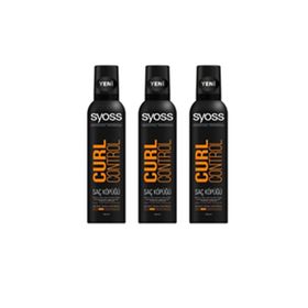 Syoss Curl Control Bukle Belirginleştirici 3x250 ml Saç Köpüğü