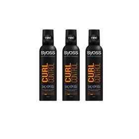 Syoss Curl Control Bukle Belirginleştirici 3x250 ml Saç Köpüğü
