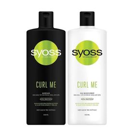 Syoss Curl Me Bukle Belirginleştirici 500 ml Şampuan + Curl Me 500 ml Saç Kremi