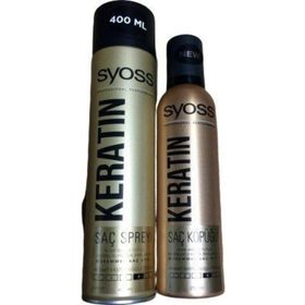 Syoss Keratin 400 ml Saç Spreyi + Syoss 250 ml Saç Köpüğü