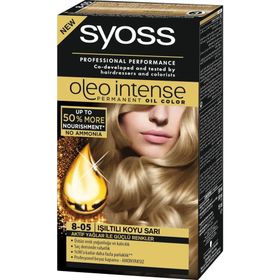 Syoss Oleo Intense 8-05 Koyu Sarı Işıltılı Saç Boya Seti