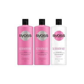 Syoss Saç Dökülmesine Karşı 2x500 ml Şampuan + Saç Dökülmesine Karşı 500 ml Saç Bakım Kremi