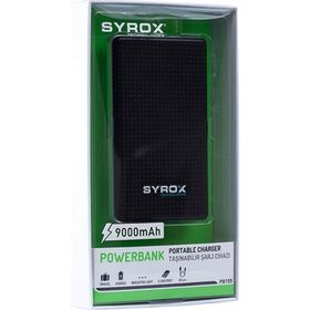 Syrox 9000 mAh 2A-1A Çift USB Çıkışlı Taşınabilir Şarj Cihazı Siyah