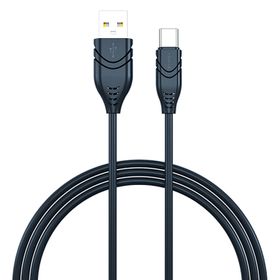 Syrox C101 Siyah 2.1 A Type-C Esnek Silikon Hızlı Şarj Data Kablosu