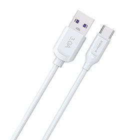 Syrox C109 1 mt 3.0A 18W Beyaz Type-C Hızlı Şarj ve Data Kablosu