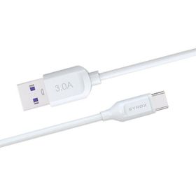 Syrox C110 1 mt 3.0A 18W Beyaz Type-C Hızlı Şarj ve Data Kablosu