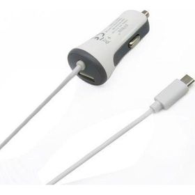 Syrox C26 Araç Şarj Aleti 3.4A Sabit Micro USB Kablo ve Beyaz USB Port