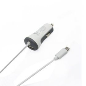 Syrox C26 Araç Şarj Aleti 3.4A Sabit Micro USB Kablo ve Beyaz USB Port