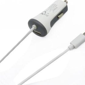 Syrox C26 Araç Şarj Aleti 3.4A Sabit Micro USB Kablo ve Beyaz USB Port