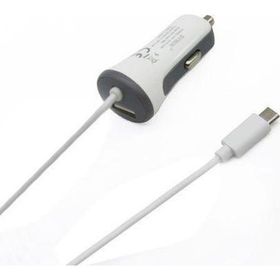 Syrox C26 Araç Şarj Aleti 3.4A Sabit Micro USB Kablo ve Beyaz USB Port