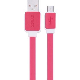 Syrox C63 Yassı 2.0A 1.2 mt Kırmızı Micro USB Şarj ve USB Data Kablosu