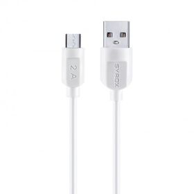 Syrox C70 2.0a 1.1 mt Beyaz Micro USB 2.0A Hızlı Şarj ve Data Kablosu