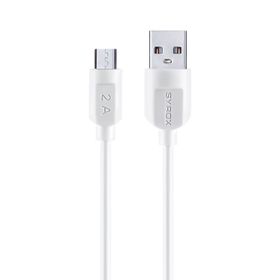 Syrox C70 2.0a 1.1 mt Beyaz Micro USB 2.0A Hızlı Şarj ve Data Kablosu