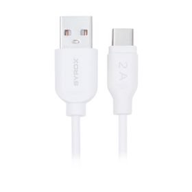 Syrox C83 2.0A 1 mt Beyaz Type-C USB Şarj ve Data Kablosu