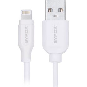 Syrox C85 2.0A 1 mt Beyaz Lightning USB Şarj ve Data Kablosu