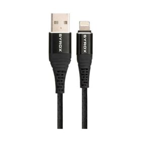 Syrox C88 Siyah 2.0 A 1 m Lightning Şarj Kablosu