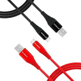 Syrox C89 2.0A 1 mt Micro USB Metal Siyah Data Şarj Kablosu