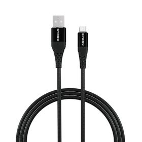 Syrox C89 2.0A 1 mt Micro USB Metal Siyah Data Şarj Kablosu