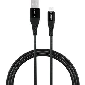 Syrox C89 2.0A 1 mt Micro USB Metal Siyah Data Şarj Kablosu