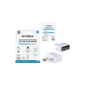 Syrox DT12 USB Giriş Micro Uç Çıkışlı Otg Dönüştürücü