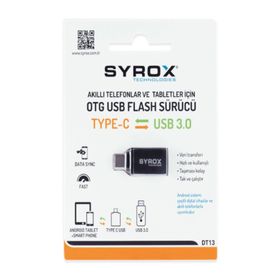 Syrox DT13 USB Giriş Type-C Uç Çıkışlı Otg Dönüştürücü