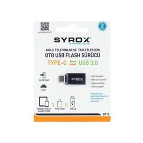 Syrox DT13 USB Giriş Type-C Uç Çıkışlı Otg Dönüştürücü