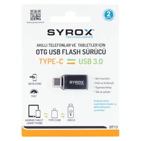 Syrox DT13 USB Giriş Type-C Uç Çıkışlı Otg Dönüştürücü