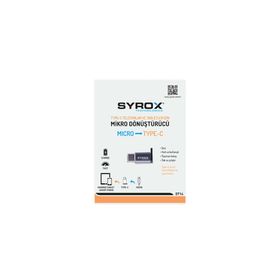 Syrox DT14 Micro Giriş Type-C Uç Çıkışlı Otg Dönüştürücü