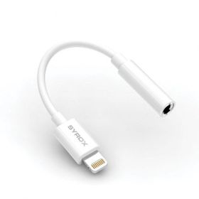 Syrox DT22L-A Lightning 3.5 mm Beyaz AUX Dönüştürücü