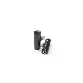 Syrox DT30L-LA Lightning 1X Lightning+1x3.5 mm AUX Midi Siyah Ses ve Şarj Ayırıcı Dönüştürücü