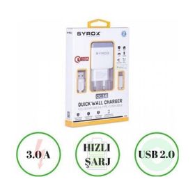 Syrox Honor 9X Type-C Uyumlu Şarj Aleti