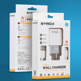 Syrox J48 Type-C Girişli 2.6A Hızlı Şarj
