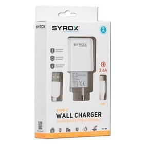 Syrox J48 Type-C Girişli 2.6A Hızlı Şarj
